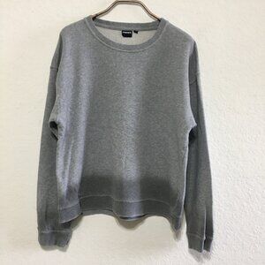 Mono B Womens Medium Gray Ombre Edges Detailed Terry Cotton Lining